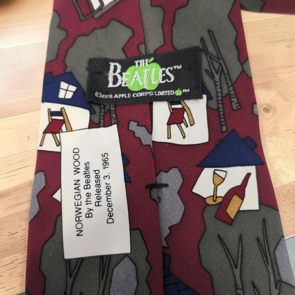 VTG 1991 The Beatles Norwegian Wood Necktie 57